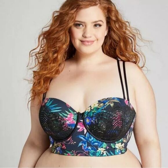 Lane Bryant Cacique Lightly Lined Multi Way Strapless 46DDD NWT - Picture 1 of 7